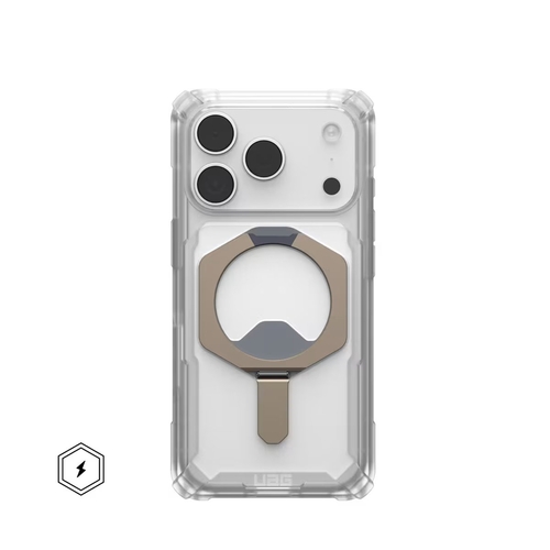 Чохол UAG для iPhone 17 Pro, Plasma XTE MagSafe, Clear/Titanium