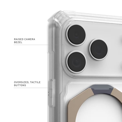 Чохол UAG для iPhone 17 Pro, Plasma XTE MagSafe, Clear/Titanium