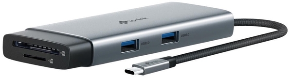 Хаб USB TP-LINK UH7021C USB-C > 3xUSB3.0/1xHDMI/1xSD/1xmicroSD/1xPD 100Wh
