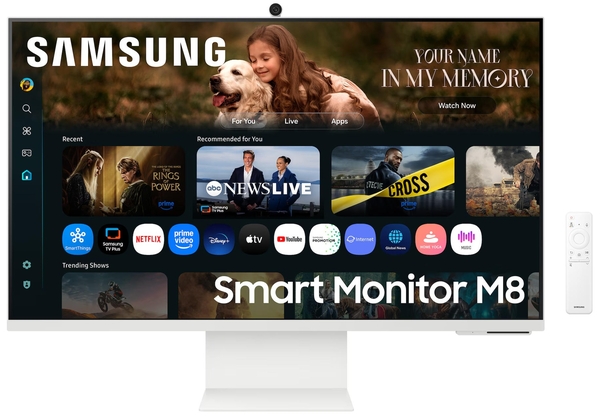 Монитор Samsung 32" Smart M8 (LS32FM803UZXUA) VA White