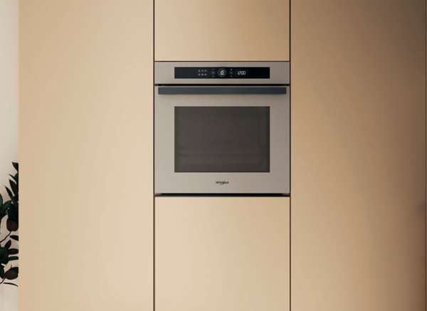 Духова шафа Whirlpool електрична, 73л, A+, дисплей, конвекція, телескопічні напрямні, бежевий