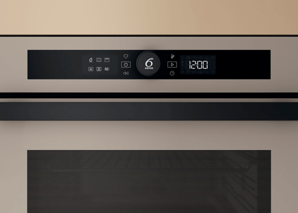 Духова шафа Whirlpool електрична, 73л, A+, дисплей, конвекція, телескопічні напрямні, бежевий