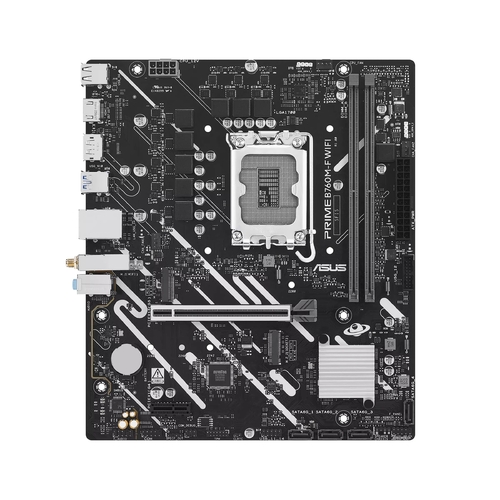 Материнcька плата ASUS PRIME B760M-F WIFI s1700 B760 2xDDR5 M.2 HDMI DP Wi-Fi BT mATX