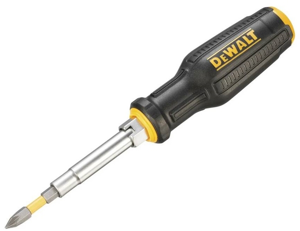 Викрутки DeWALT FULL FIT 6 Way, з бітами 2 шт, руків'я двокомпонентне, 75мм шт, SL, PH