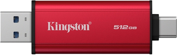 Накопитель внешний SSD USB  512GB Kingston Dual Portable Red (SPSD/512GB)