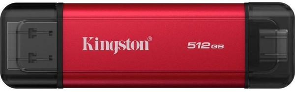 Накопитель внешний SSD USB  512GB Kingston Dual Portable Red (SPSD/512GB)