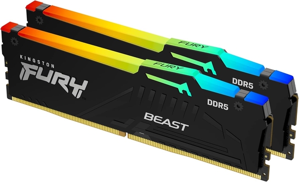 Пам'ять ПК Kingston DDR5 64GB KIT (32GBx2) 6000 FURY Beast