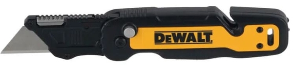 Ніж будівельний трапецієподібний складний DeWALT, з фіксованим лезом, корпус пластик, 82мм