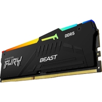 Пам'ять ПК Kingston DDR5 128GB KIT (64GBx2) 5600 FURY Beast RGB