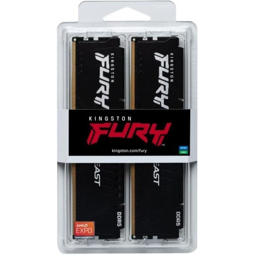 Модуль памяти DDR5 2x32GB/5600 Kingston Fury Beast Black (KF556C36BBE2K2-64)
