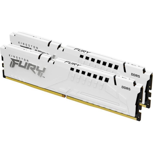 Пам'ять ПК Kingston DDR5 32GB KIT (16GBx2) 5600 FURY Beast White EXPO