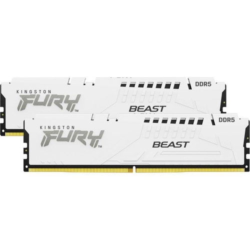 Пам'ять ПК Kingston DDR5 32GB KIT (16GBx2) 5600 FURY Beast White EXPO