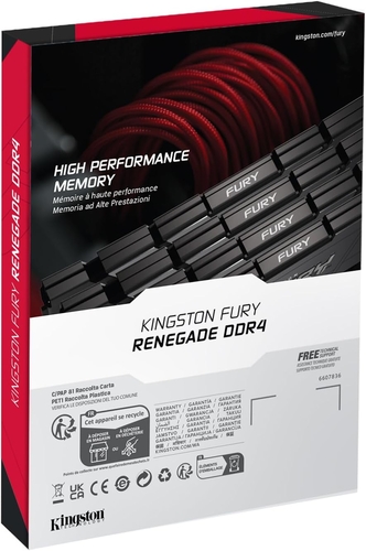 Пам'ять ПК Kingston DDR4 32GB KIT (16GBx2) 3600 FURY Renegade RGB
