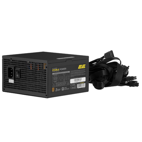 Блок живлення 2E GAMING Stable Power ATX3.1 (500W), >85%, 80+ Bronze, 120мм, 1xMB 24pin(20+4), 2xCPU 8pin(4+4), 3xMolex, 6xSATA, 2xPCIe 8pin(6+2)