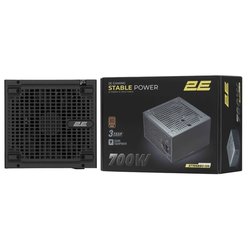Блок живлення 2E GAMING Stable Power Pro ATX3.1 GEN5.0 (700W), >85%, 80+ Bronze, 120мм, 1xMB 24pin(20+4), 2xCPU 8pin(4+4), 3xMolex, 6xSATA, 4xPCIe 8pin(6+2), 1xPCIe GEN5 16pin