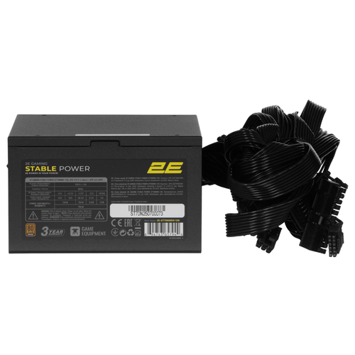 Блок живлення 2E GAMING Stable Power Pro ATX3.1 GEN5.0 (700W), >85%, 80+ Bronze, 120мм, 1xMB 24pin(20+4), 2xCPU 8pin(4+4), 3xMolex, 6xSATA, 4xPCIe 8pin(6+2), 1xPCIe GEN5 16pin