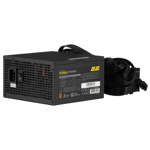 Блок живлення 2E GAMING Stable Power Pro ATX3.1 GEN5.0 (700W), >85%, 80+ Bronze, 120мм, 1xMB 24pin(20+4), 2xCPU 8pin(4+4), 3xMolex, 6xSATA, 4xPCIe 8pin(6+2), 1xPCIe GEN5 16pin