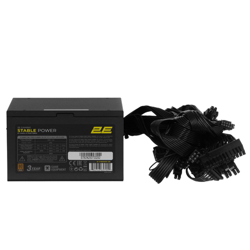 Блок живлення 2E GAMING Stable Power Pro ATX3.1 GEN5.0 (800W), >85%, 80+ Bronze, 120мм, 1xMB 24pin(20+4), 2xCPU 8pin(4+4), 3xMolex, 6xSATA, 4xPCIe 8pin(6+2), 1xPCIe GEN5 16pin