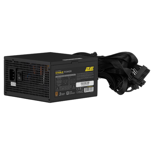 Блок живлення 2E GAMING Stable Power Pro ATX3.1 GEN5.0 (800W), >85%, 80+ Bronze, 120мм, 1xMB 24pin(20+4), 2xCPU 8pin(4+4), 3xMolex, 6xSATA, 4xPCIe 8pin(6+2), 1xPCIe GEN5 16pin