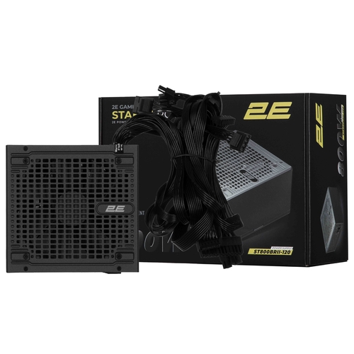Блок живлення 2E GAMING Stable Power Pro ATX3.1 GEN5.0 (800W), >85%, 80+ Bronze, 120мм, 1xMB 24pin(20+4), 2xCPU 8pin(4+4), 3xMolex, 6xSATA, 4xPCIe 8pin(6+2), 1xPCIe GEN5 16pin