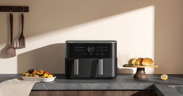 Мультипіч Xiaomi Dual Zone Air Fryer 10L 2700Вт, чаша-10л, сенсорне управл., пластик, чорний