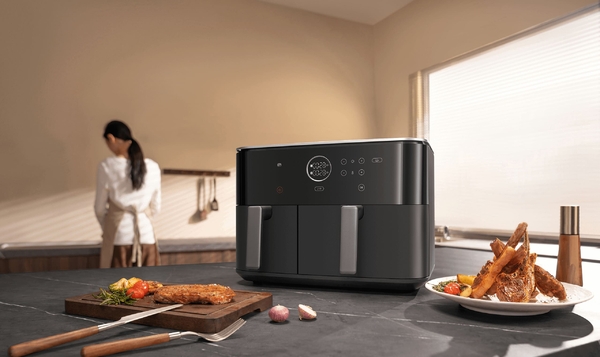 Мультипіч Xiaomi Dual Zone Air Fryer 10L 2700Вт, чаша-10л, сенсорне управл., пластик, чорний