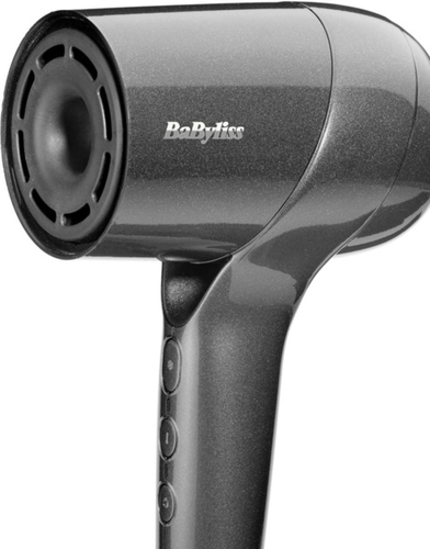 Фен Babyliss Titanium Shine, 1600Вт, 3 режими, іонізація, хол. обдув, 2 насадки, темно-сірий