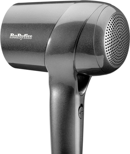 Фен Babyliss Titanium Shine, 1600Вт, 3 режими, іонізація, хол. обдув, 2 насадки, темно-сірий