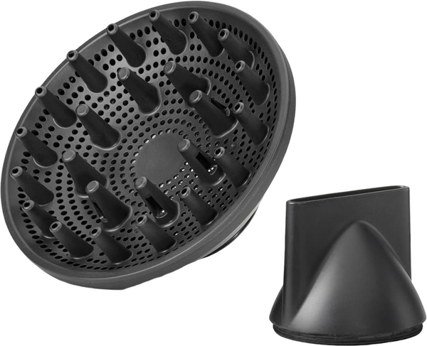 Фен Babyliss Titanium Shine, 1600Вт, 3 режими, іонізація, хол. обдув, 2 насадки, темно-сірий