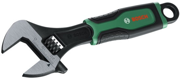 Ключ розвідний Bosch, робочий діапазон 0-24мм, 150мм, CrV