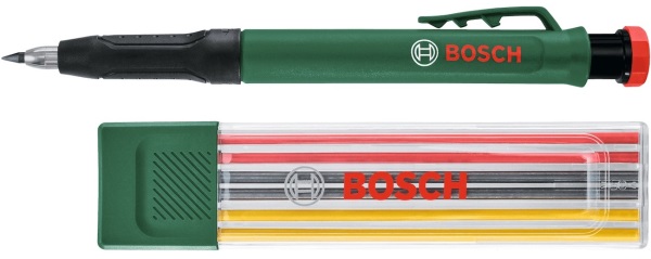 Олівець механічний Bosch для розмітки глибоких отворів 147мм набір 7шт 0.018кг