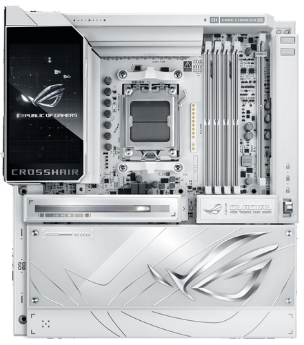 Материнcька плата ASUS ROG CROSSHAIR X870E GLACIAL sAM5 X870E 4xDDR5 M.2 USB Type-C Wi-Fi BT E-ATX білий