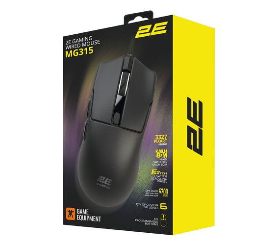 Миша 2E GAMING MG315, USB-A, чорний
