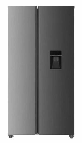 Холодильник Snaige SBS, 177x91х58, холод.відд.-291л, мороз.відд.-151л, 2дв., E, NF, диспенсер, нержавіюча сталь