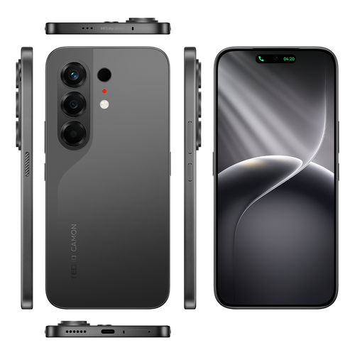 Смартфон TECNO Camon 50 (CN5) 6.78" 8/256ГБ, 2SIM, 6500мА•год, Moonshadow Black