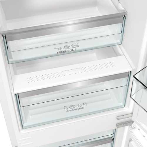 Холодильник Gorenje вбудований з нижн. мороз., 177x69x55см, 2 двері,252(76)л, А+, NF+, Зона св-ті, Диспл, Wi-Fi, Біли