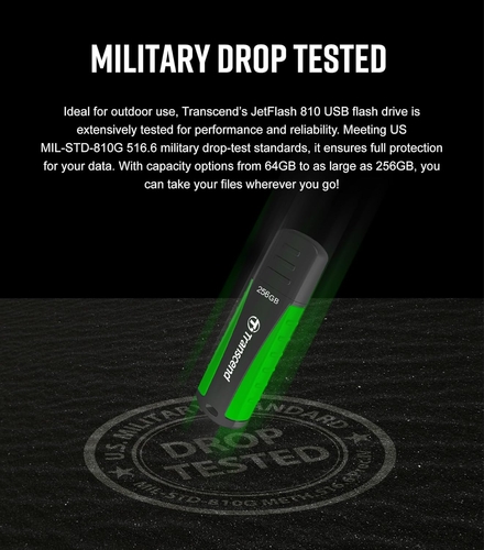 Накопичувач Transcend 128GB USB 3.1 Type-A JetFlash 810 Rugged