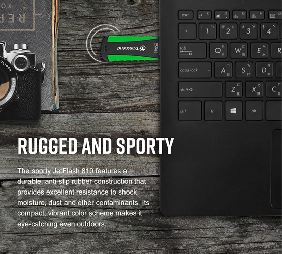 Накопичувач Transcend  64GB USB 3.1 Type-A JetFlash 810 Rugged