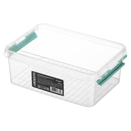 Контейнер для зберігання харчових продуктів ARDESTO Fresh 2.8л, пластик, прямокутна, блакитний