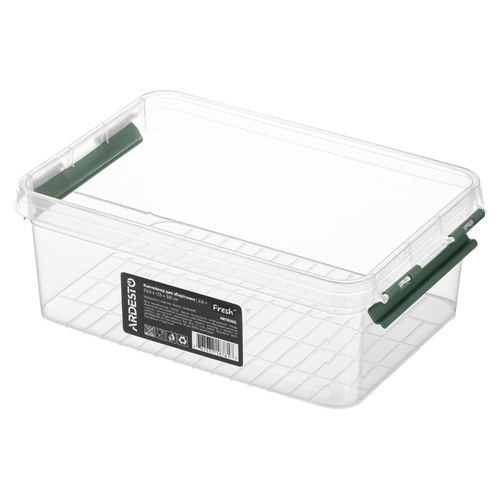 Контейнер для зберігання харчових продуктів ARDESTO Fresh 2.8л, пластик, прямокутна, зелений
