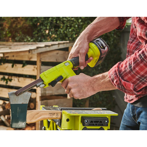 Напилок стрічковий акумуляторний Ryobi ONE+ R18PF-0 18В 260-630м/хв 457х13мм 1кг без АКБ та ЗП