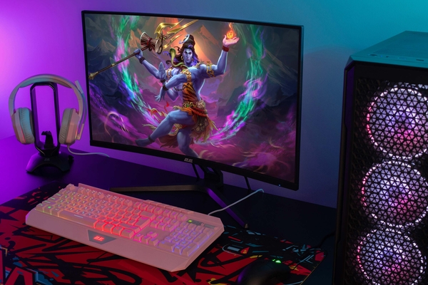 Монітор 2E GAMING 27" R2726B HDMI, DP, MM, VA, 200Hz, 1ms, CURVED, FreeSync