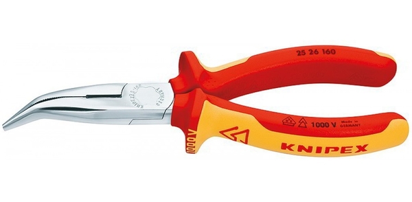 Плоскогубці подовжені вигнуті KNIPEX хромовані 160мм 0.144кг