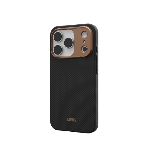 Чохол UAG для iPhone 17 Pro, Fibr Armr Magsafe, Kevlar Graphite/Bronze