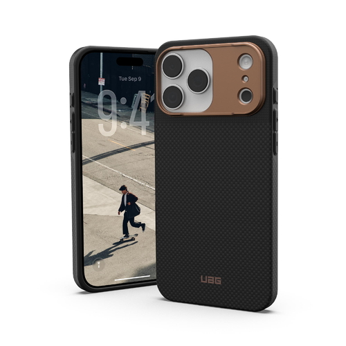Чохол UAG для iPhone 17 Pro Max, Fibr Armr Magsafe, Kevlar Graphite/Bronze