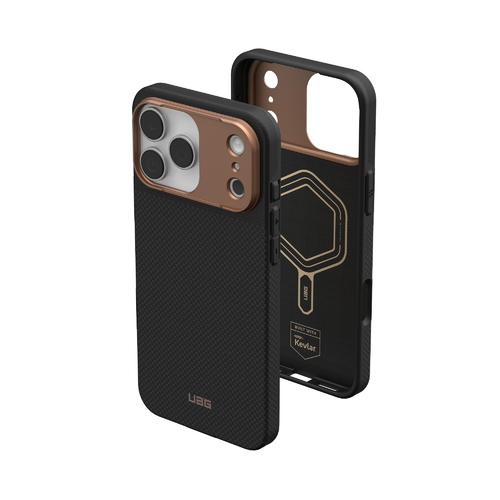 Чохол UAG для iPhone 17 Pro Max, Fibr Armr Magsafe, Kevlar Graphite/Bronze