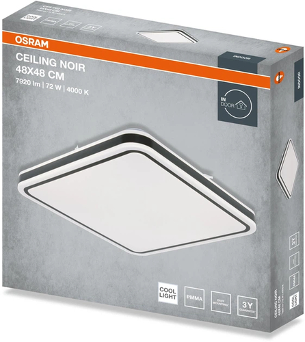 Світильник  НСП OSRAM CEILING NOIR 48x48см Square 72 W 4000 К