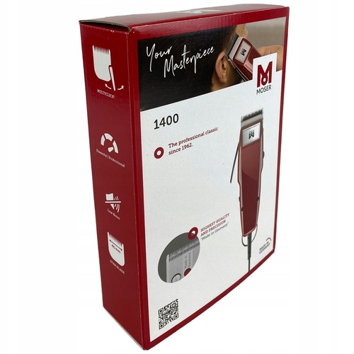 Машинка для стрижки Moser Edition Burgundy, від мережі, вібраційний мотор, насадок-4, сталь, бордовий