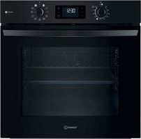 Духова шафа Indesit електрична, 71л, A+, дисплей, конвекція, чорний