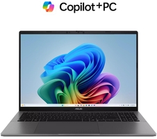 Ноутбук ASUS Vivobook S 16 S3607QA-SH042W 16" WUXGA OLED, Qualcomm X X1 26 100, 16GB, F512GB, UMA, Win11, Сірий